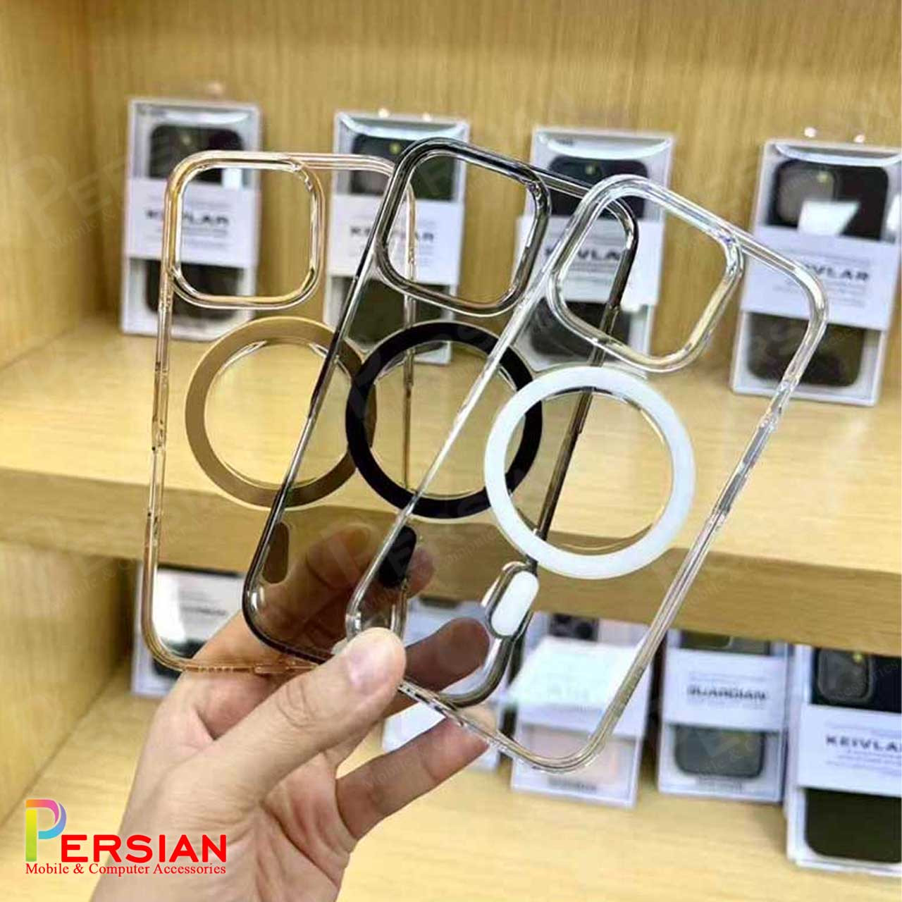 قاب شفاف مگ سیف کی دوو Apple iPhone 16 Pro Max مدل KDOO (KZDOO) Magsafe Iceguard