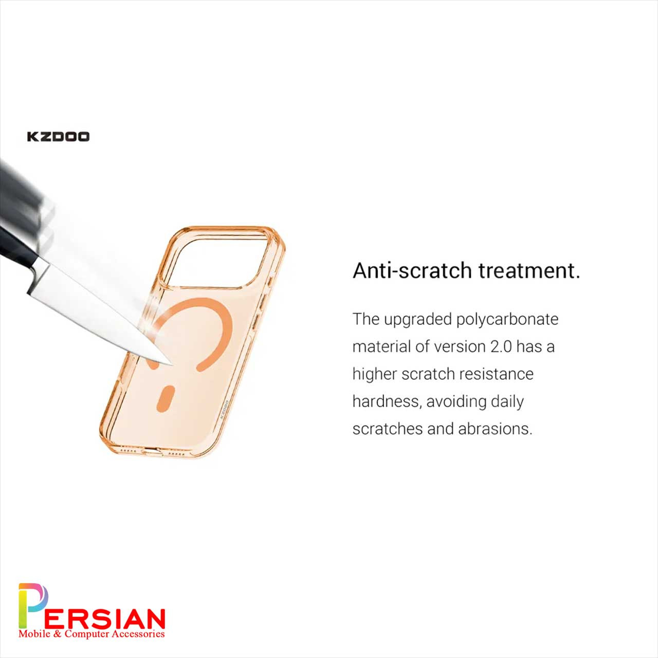 قاب شفاف مگ سیف کی دوو Apple iPhone 17 مدل KDOO (KZDOO) Magsafe Iceguard