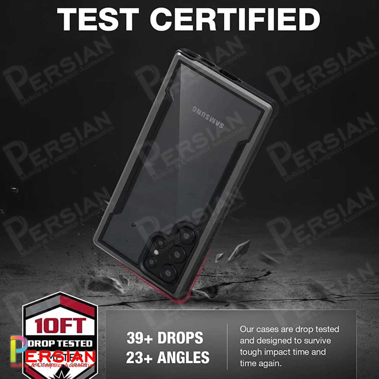 قاب ضد ضربه اس 24 اولترا برند ایکس دوریا  X-DORIA DEFENSE SHIELD S24 ULTRA