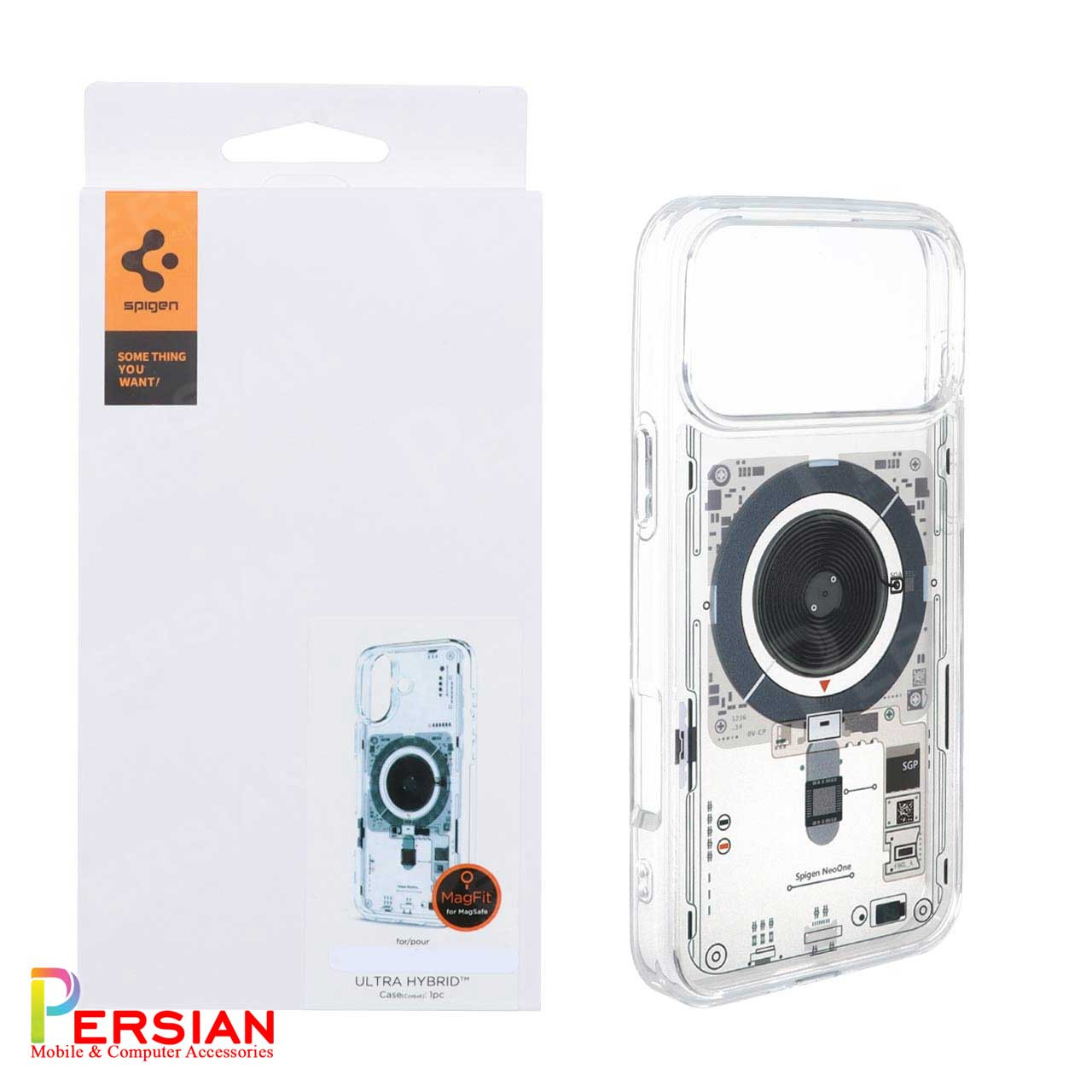قاب آیفون ۱7 پرومکس طرح Neo One اسپیگن Spigen Ultra Hybrid Neo One (MagFit) iPhone 17 Pro Max
