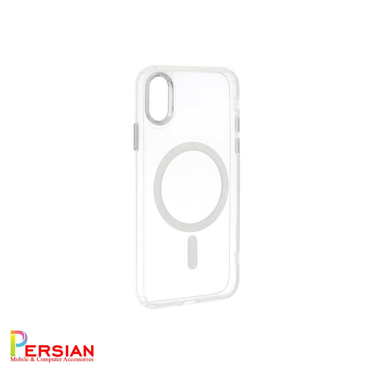 قاب شفاف گوشی آیفون X/Xs برند بلکین با مگ سیف و دکمه و رینگ متال Belkin For IPhone X/Xs