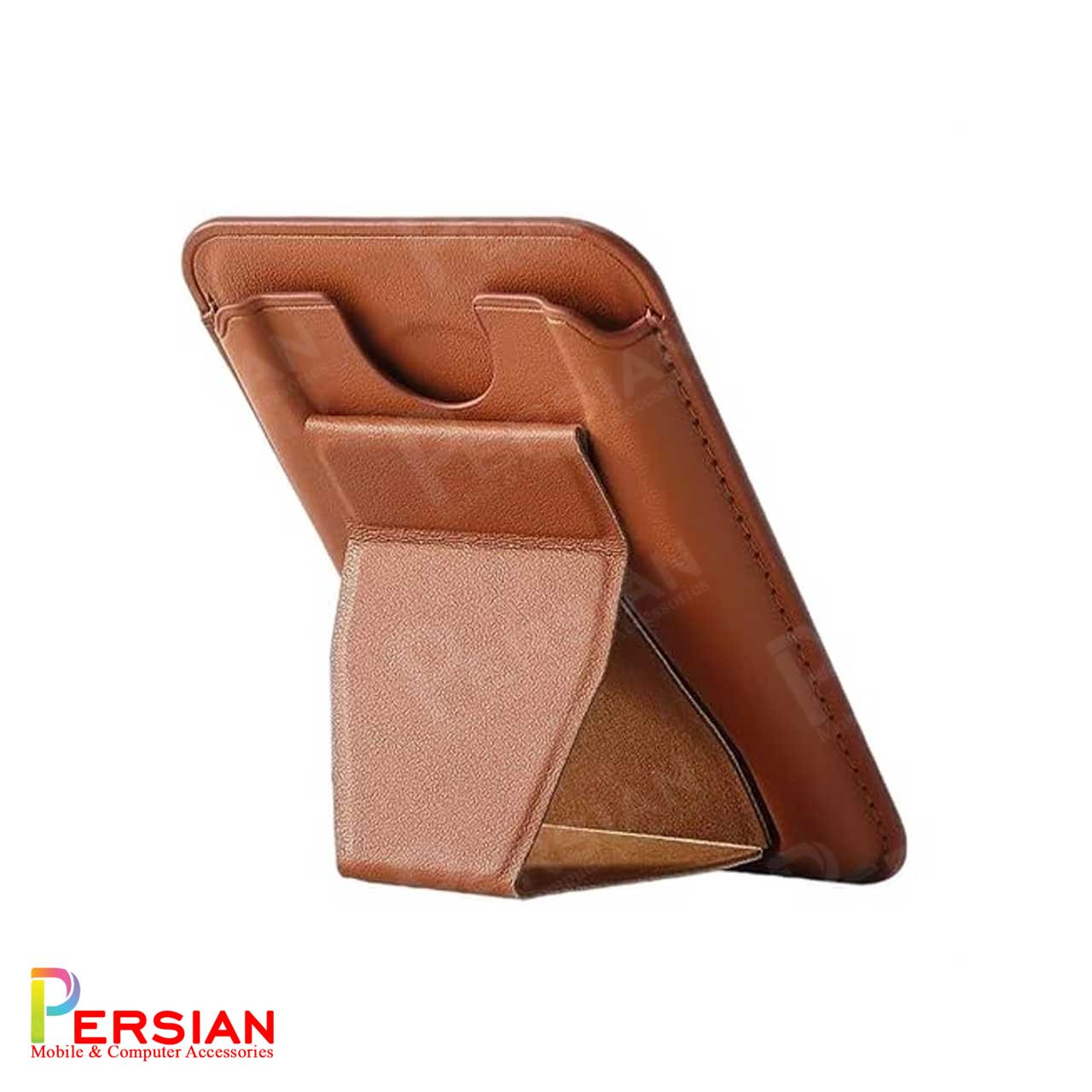 کیف جاکارتی ( ولت ) چرمی مگ سیف و استند شو