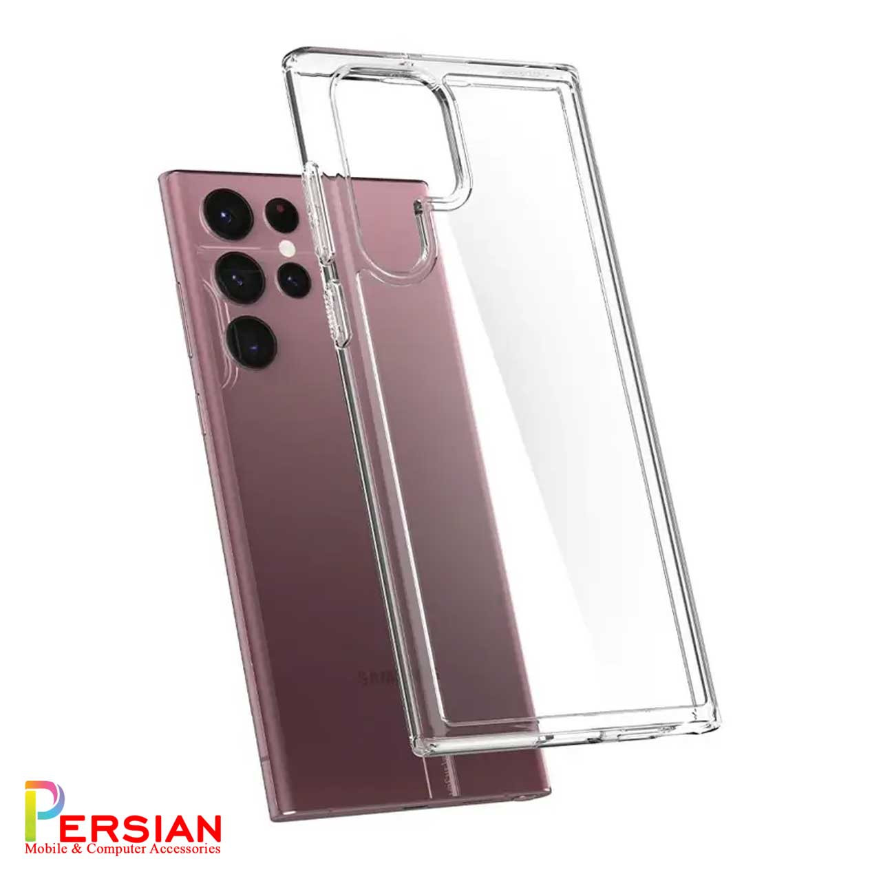 قاب اسپیگن Spigen ژله ای شفاف سامسونگ 23 اولترا Samsung S23 Ultra