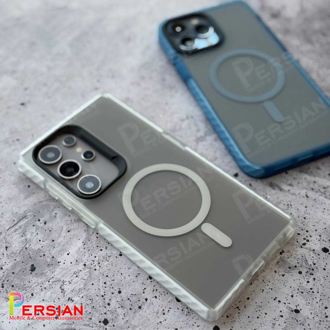 قاب گوشی آیفون 12 پشت مات مگ سیف دور سیلیکونی مجیک ماسک Magic Mask iPhone 12