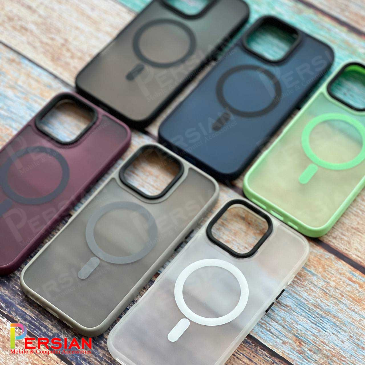 قاب گوشی آیفون 11 پرومکس پشت مات لنز برجسته مگ سیف مجیک ماسک Magic Mask MagSafe Matte Case iPhone 11 Pro Max
