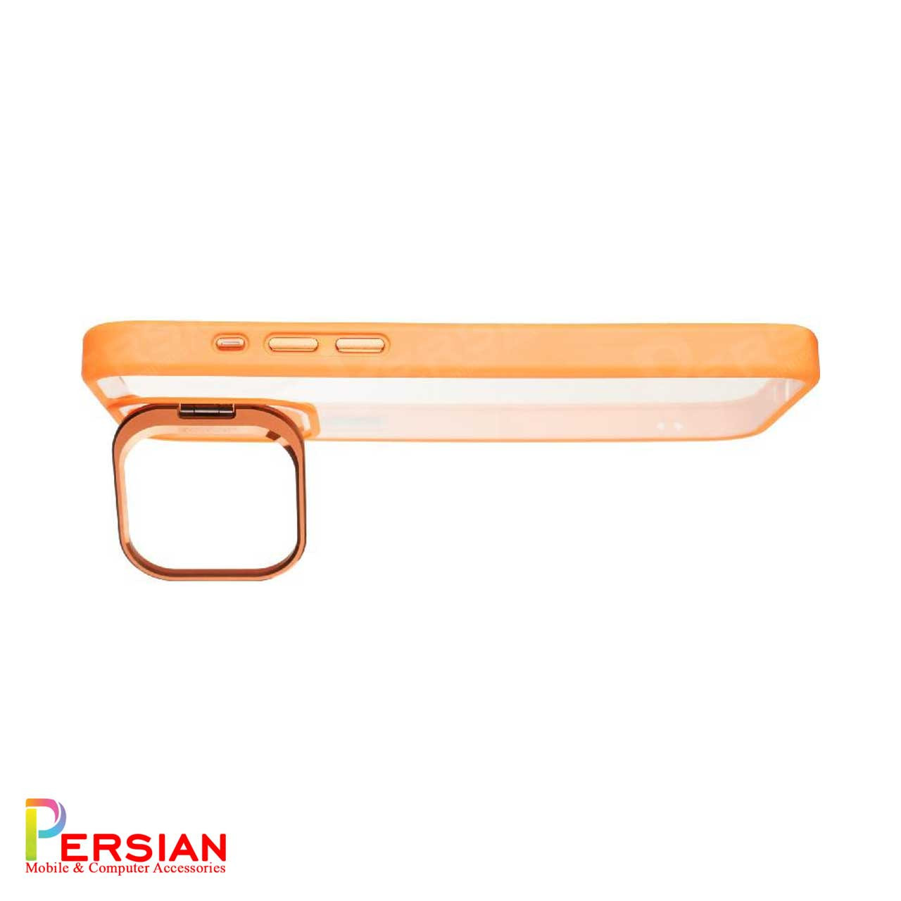 قاب آیفون 14 پرو برند ایسون کیس شفاف استند شو با محافظ لنز رینگی  Eason Case IPhone 14 Pro