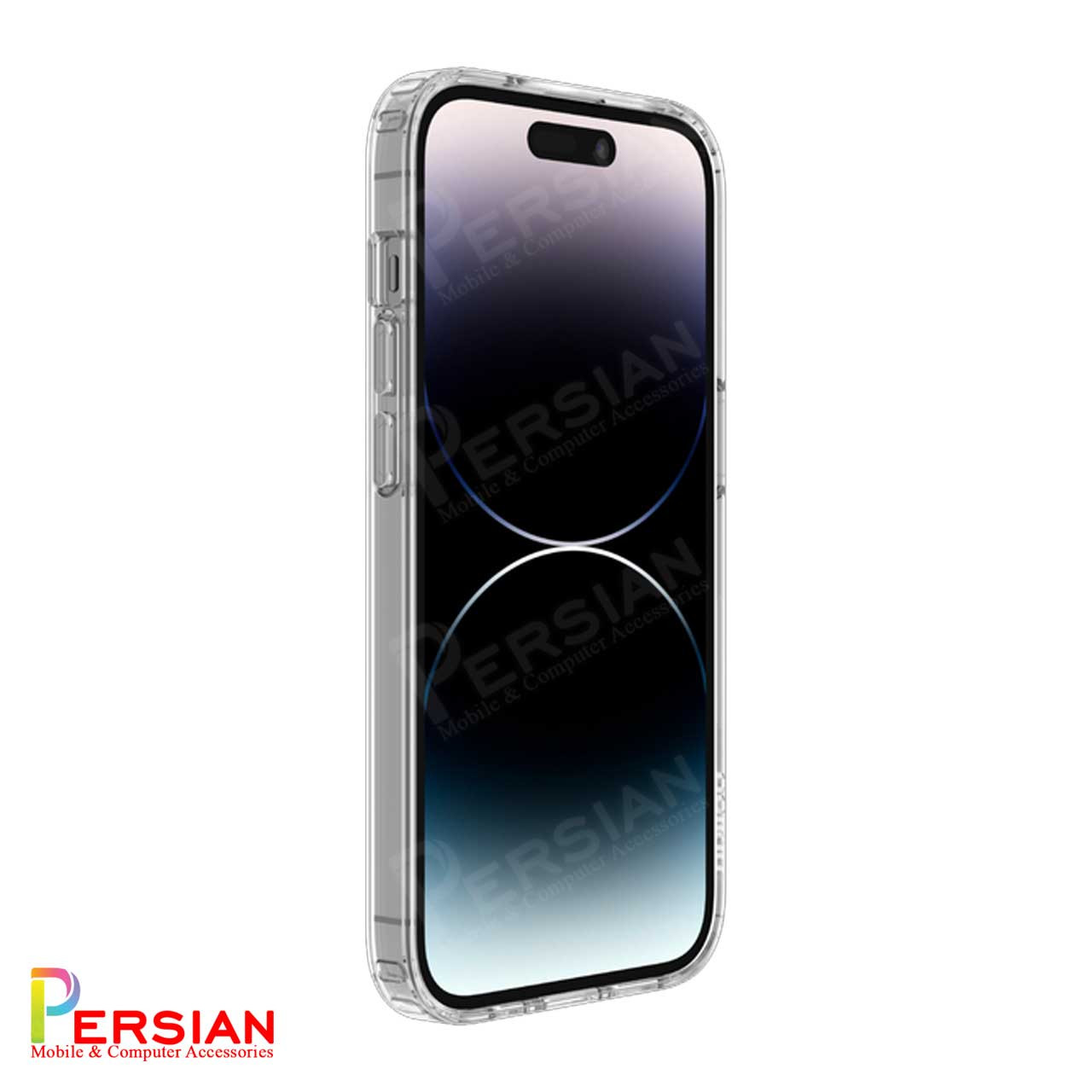 قاب شفاف گوشی آیفون برند بلکین با مگ سیف و دکمه و رینگ متال Belkin For IPhone