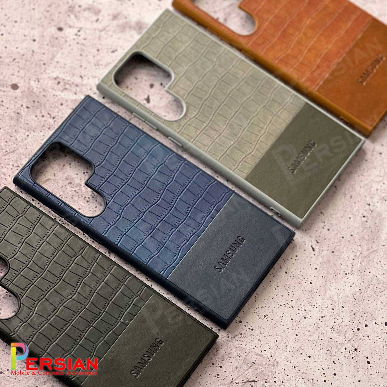 قاب سامسونگ اس 24 الترا چرمی طرح کروکودیل برند مجیک ماسک گوشی Samsung S24 Ultra