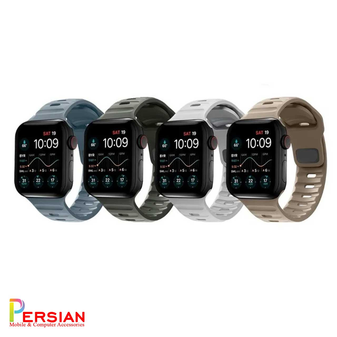 بند اسپرت اپل واچ برند اسپیگن Original Apple Watch Spigen Sport Strap Size 42/44/45mm