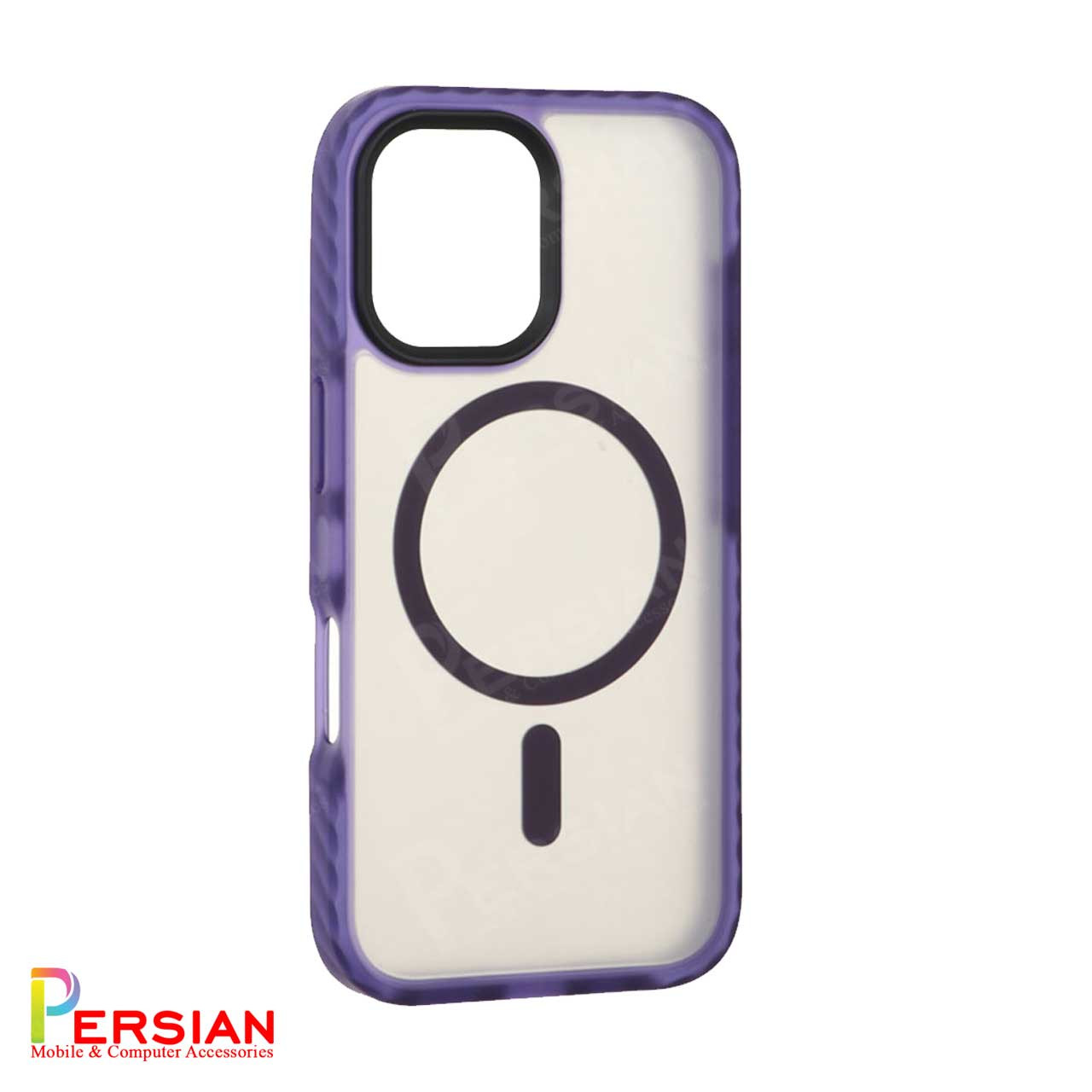 قاب گوشی آیفون 16 پرو پشت مات مگ سیف دور سیلیکونی مجیک ماسک Magic Mask iPhone 16 Pro