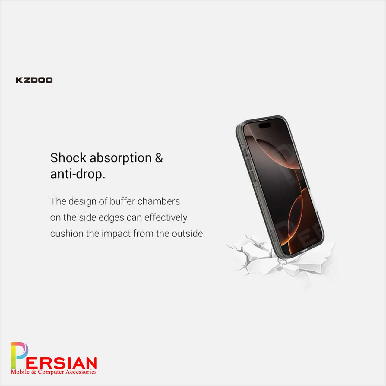 قاب شفاف مگ سیف کی دوو Apple iPhone 16 مدل KDOO (KZDOO) Magsafe Iceguard