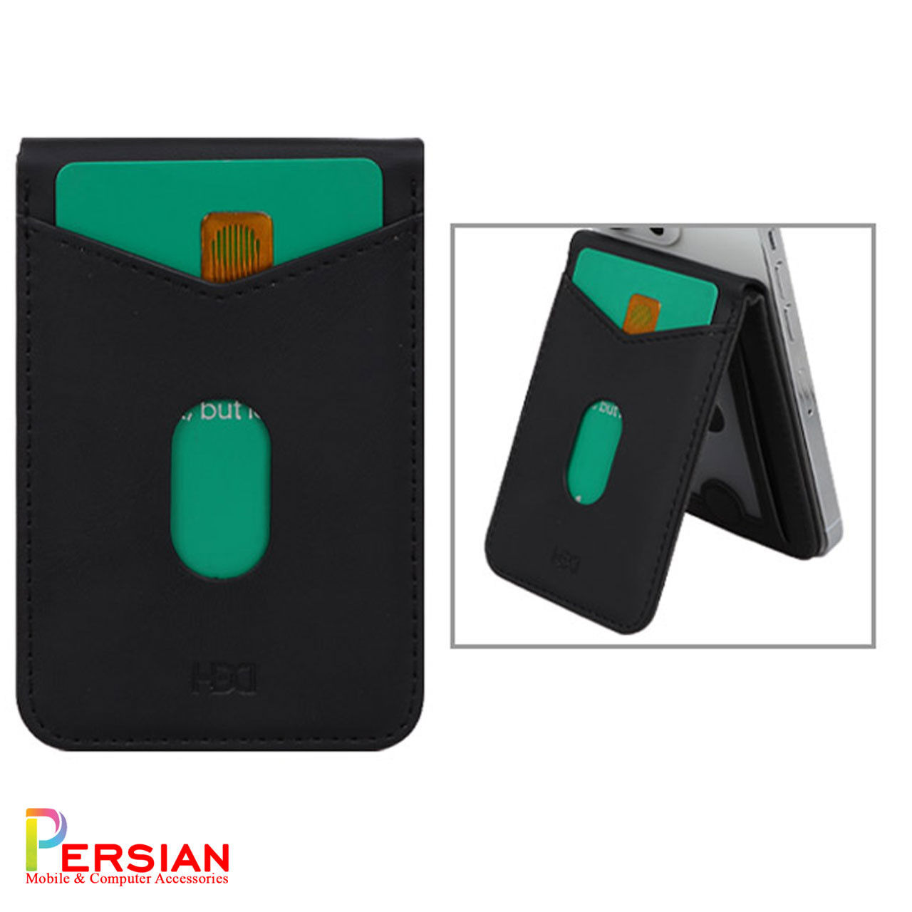 کیف جاکارتی مگ سیف چرمی برند HDD مدل HS-013