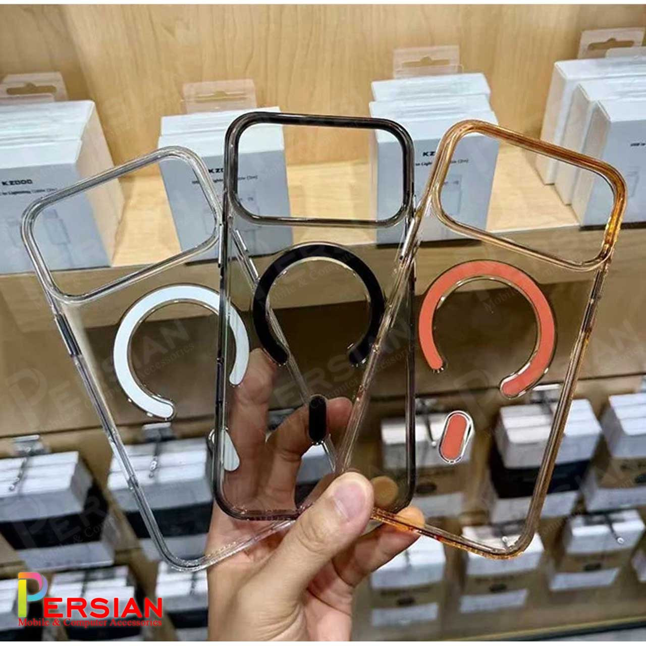 قاب شفاف مگ سیف کی دوو Apple iPhone 17 Pro مدل KDOO (KZDOO) Magsafe Iceguard