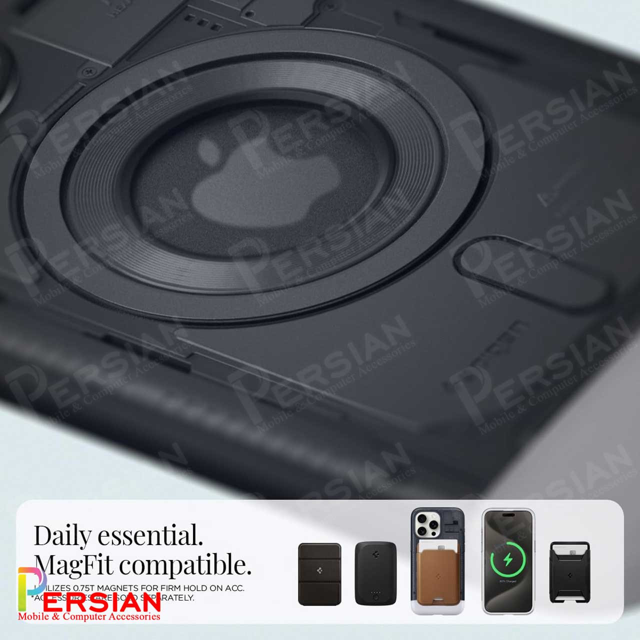 قاب آیفون 15 پرومکس طرح کلاسیک C1 اسپیگن Spigen Classic C1 IPhone 15 Pro Max