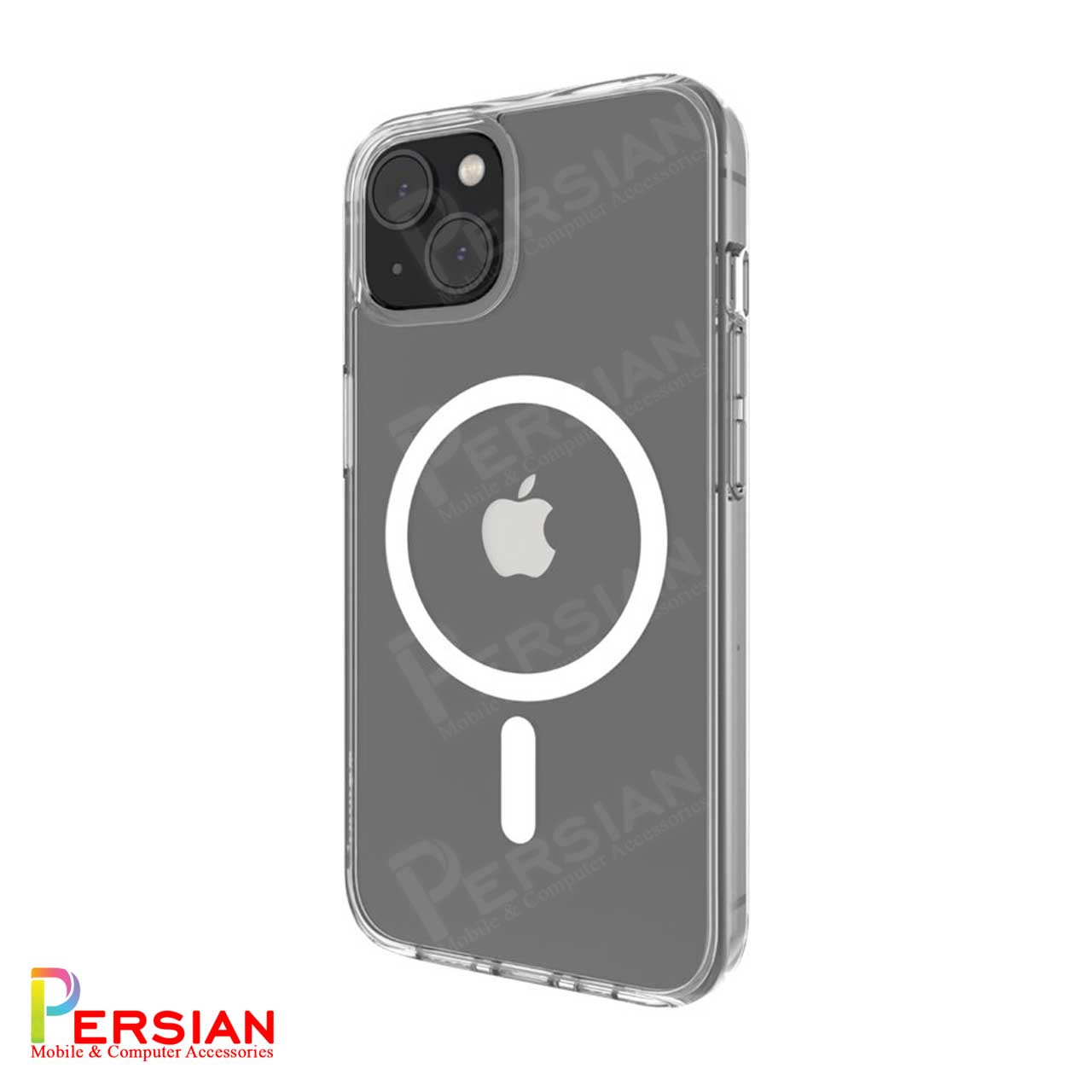 قاب شفاف گوشی آیفون برند بلکین با مگ سیف و دکمه و رینگ متال Belkin For IPhone