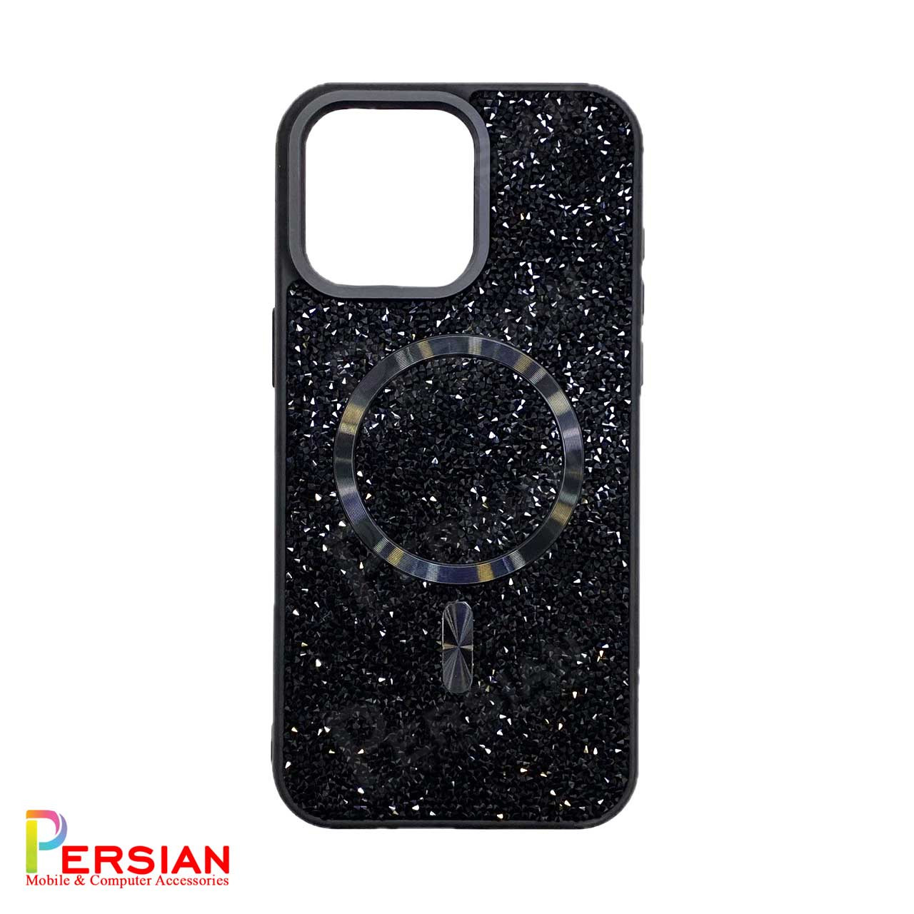 قاب آیفون 16 طرح Diamond برند مجیک ماسک با مگ سیف Magic Mask iPhone 16 Magsafe