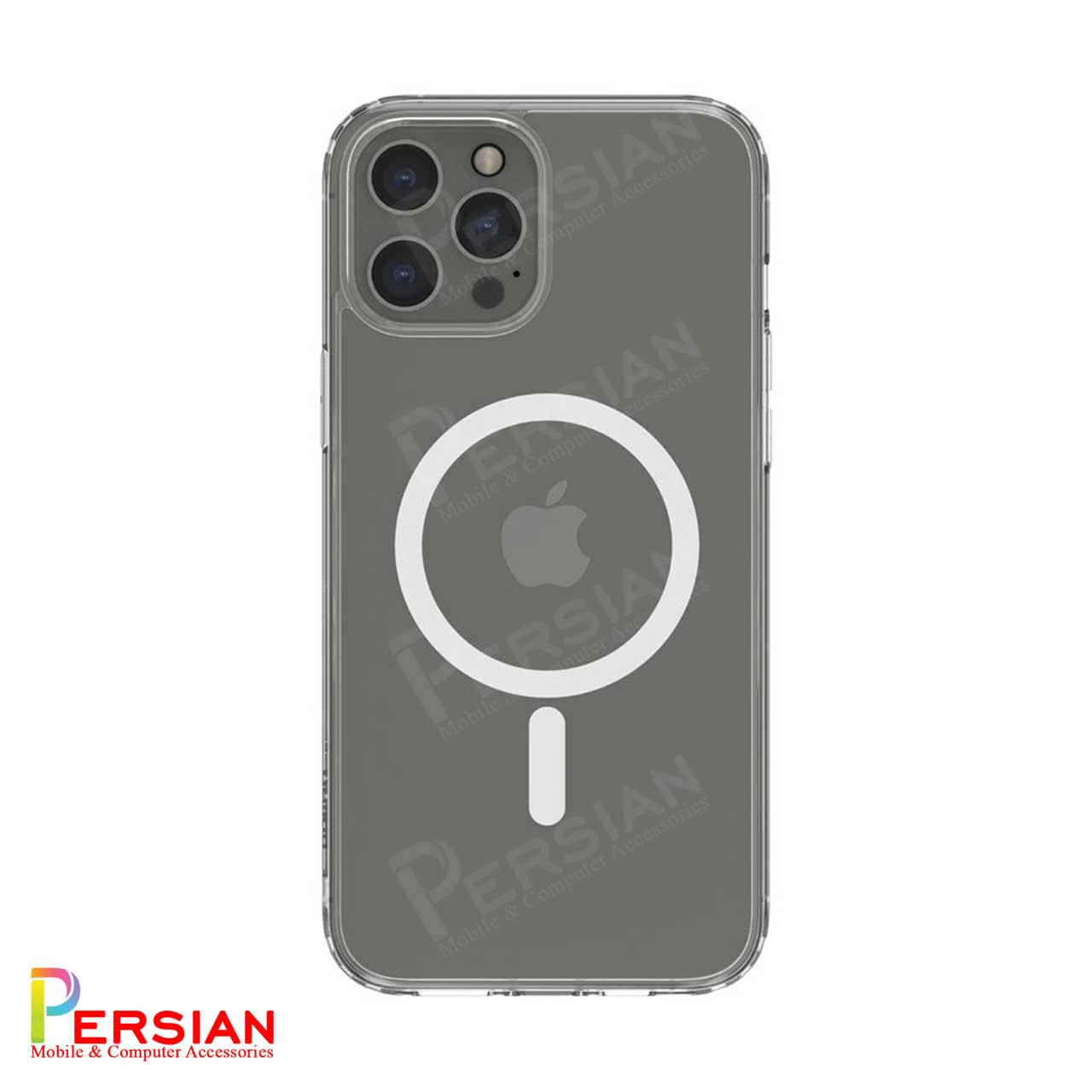 قاب شفاف گوشی آیفون برند بلکین با مگ سیف و دکمه و رینگ متال Belkin For IPhone