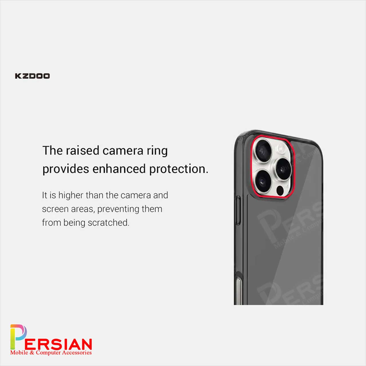 قاب شفاف مگ سیف کی دوو Apple iPhone 16e مدل KDOO (KZDOO) Magsafe Iceguard