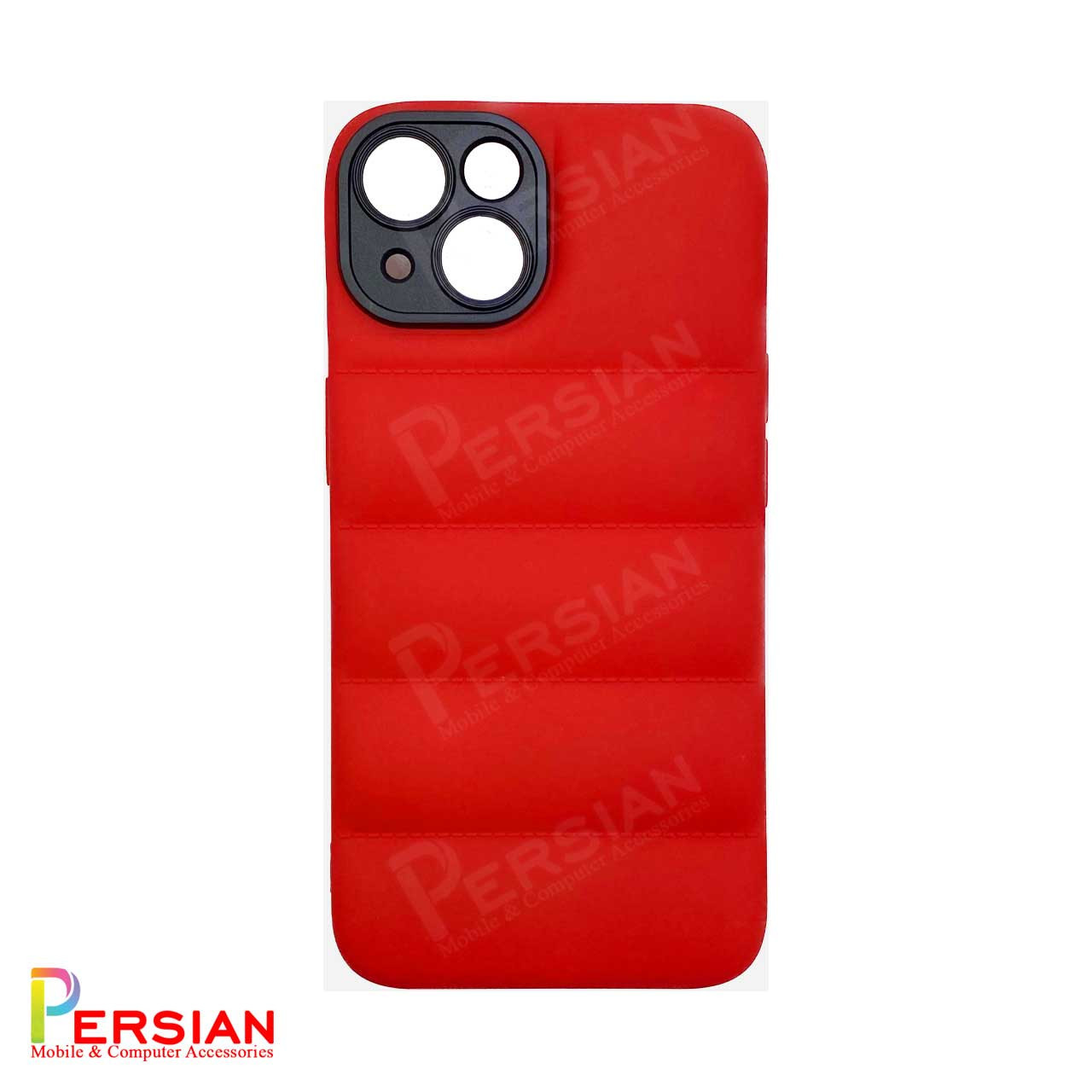 قاب گوشی ایفون 14 برند یونیک کیس پافر دار بالشتی محافظ لنزدار iPhone 14
