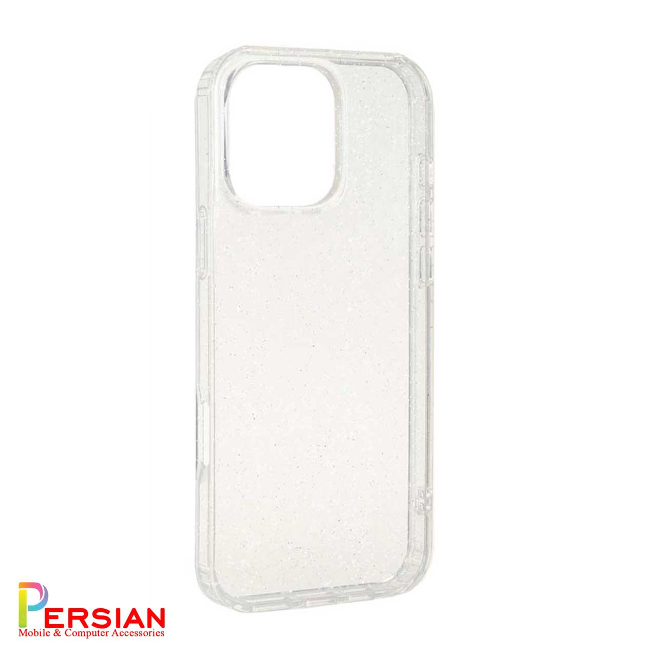 قاب شفاف شاین اکلیلی آیفون 16 پرومکس برند مجیک ماسک MagicMask Sparkle iPhone 16 Pro Max