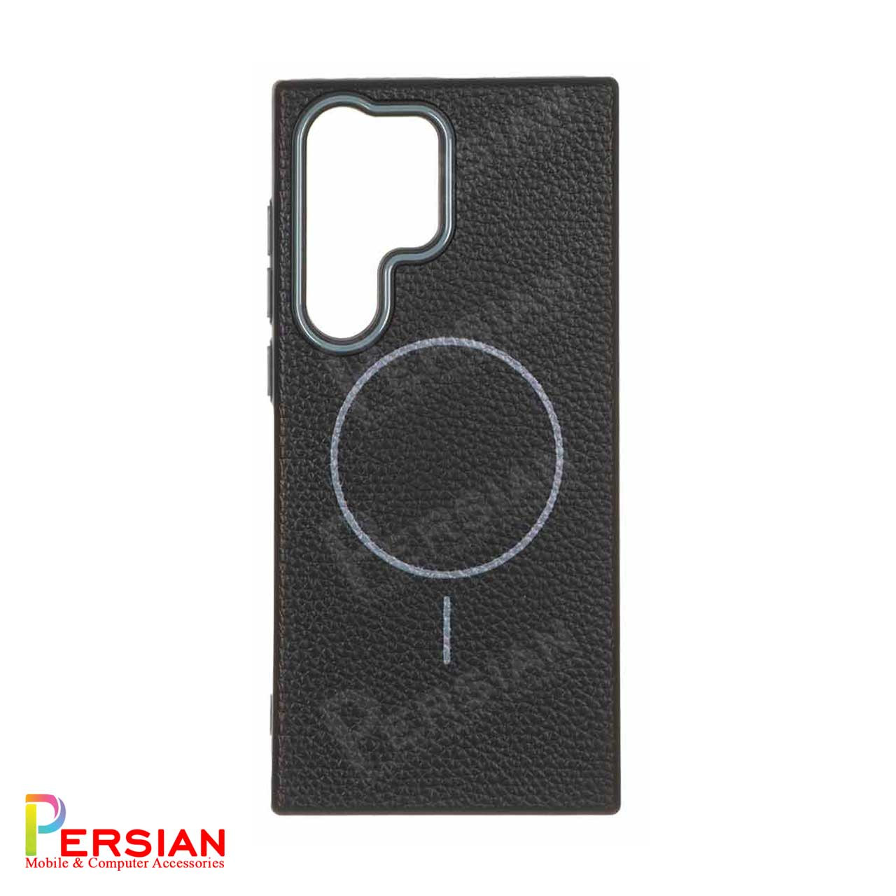 قاب گوشی سامسونگ اس 23 اولترا چرمی نرم برند مجیک ماسک با مگ سیف Leather Soft Samsung S23 Ultra