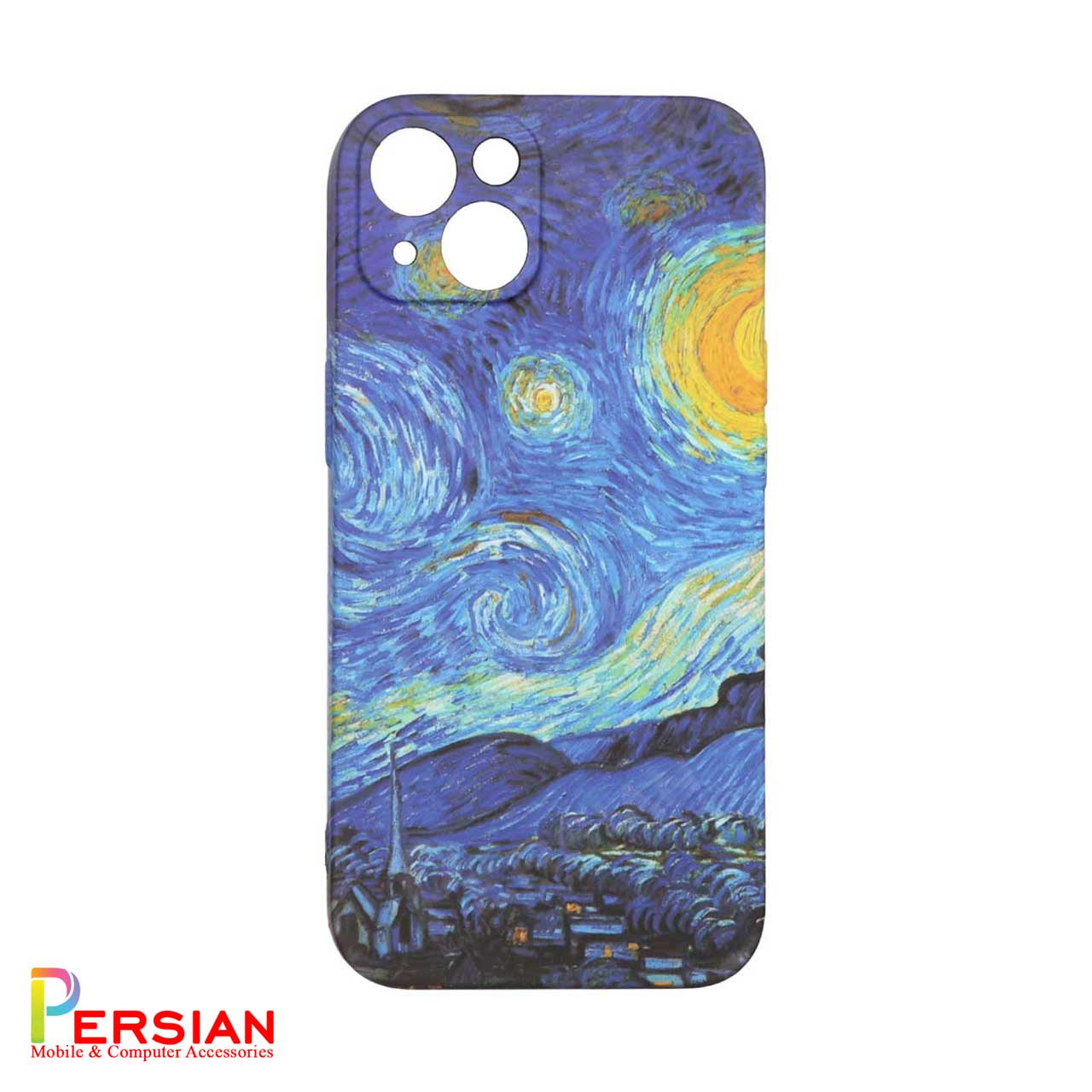قاب طرحدار و شب رنگ آیفون 13 طرح شب پر ستاره IPhone 13