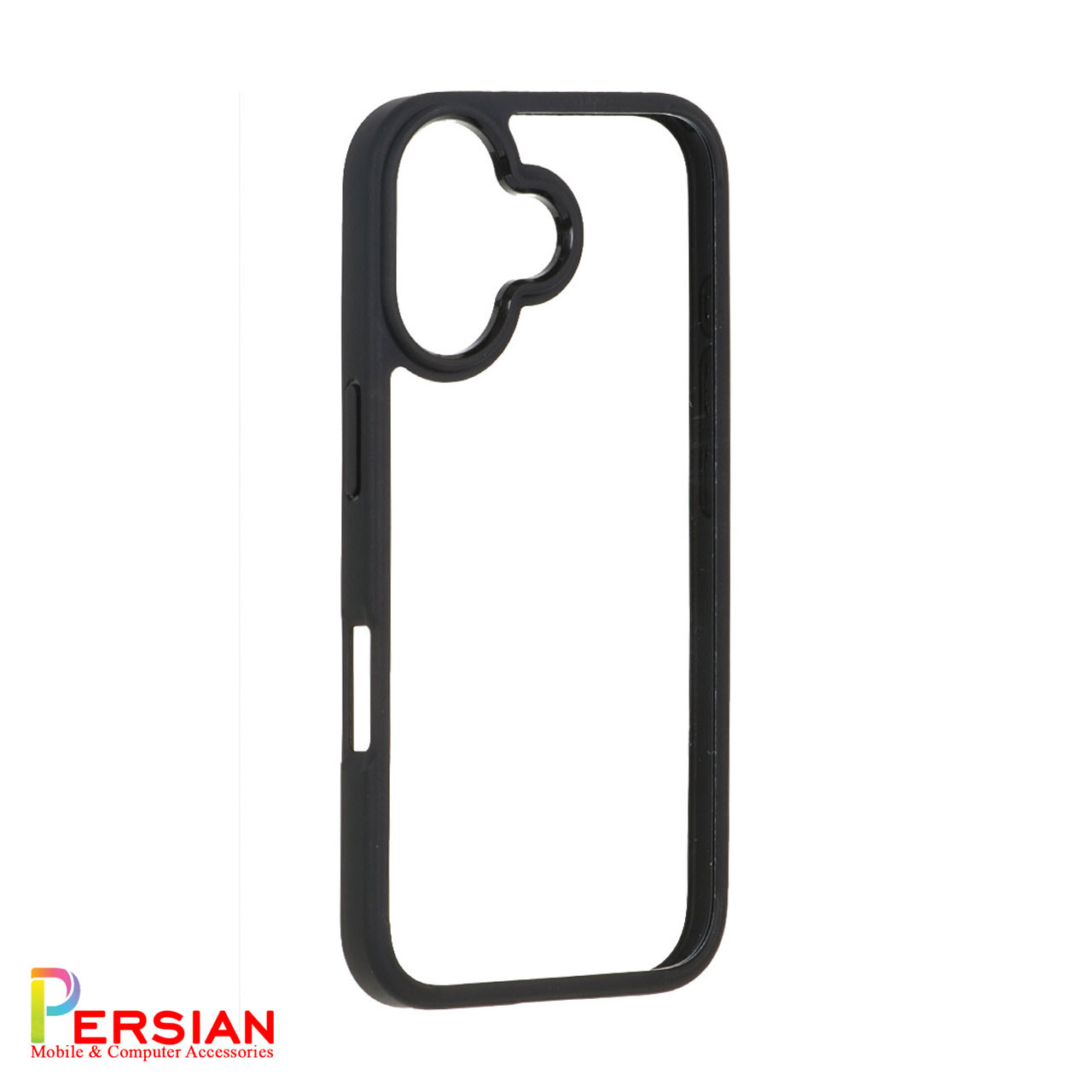 قاب گوشی آیفون ۱6 دور مشکی پشت شفاف برند اسپیگن Spigen Ultra Hybrid Case iPhone 16