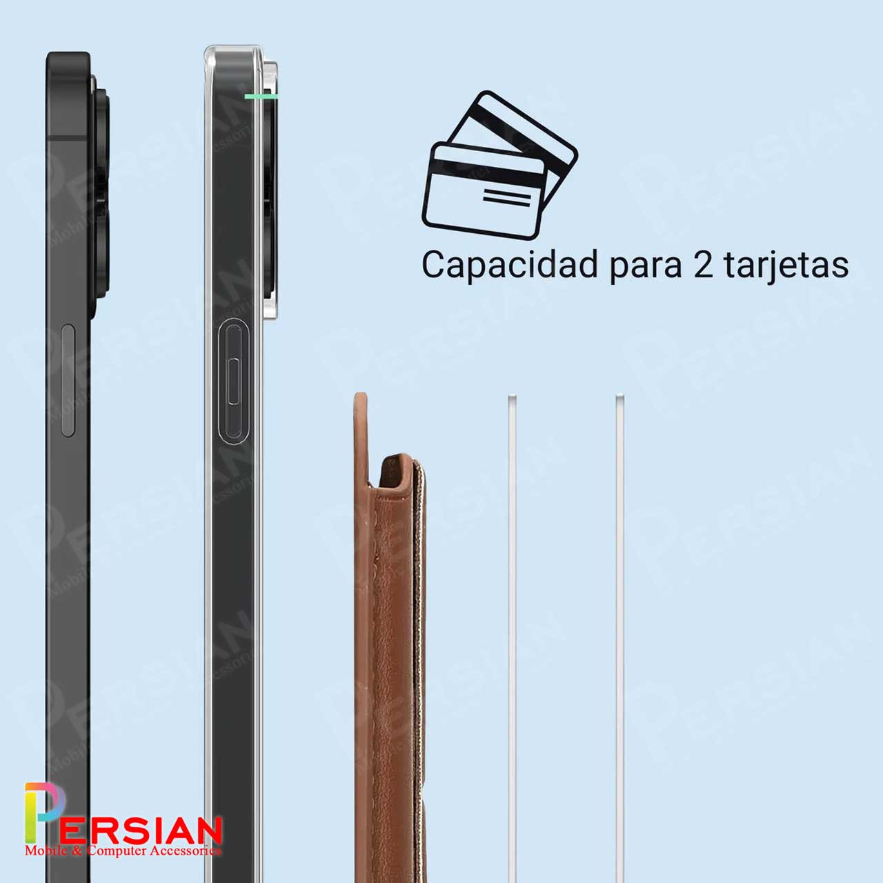 کیف جاکارتی ( ولت ) چرمی مگ سیف و استند شو