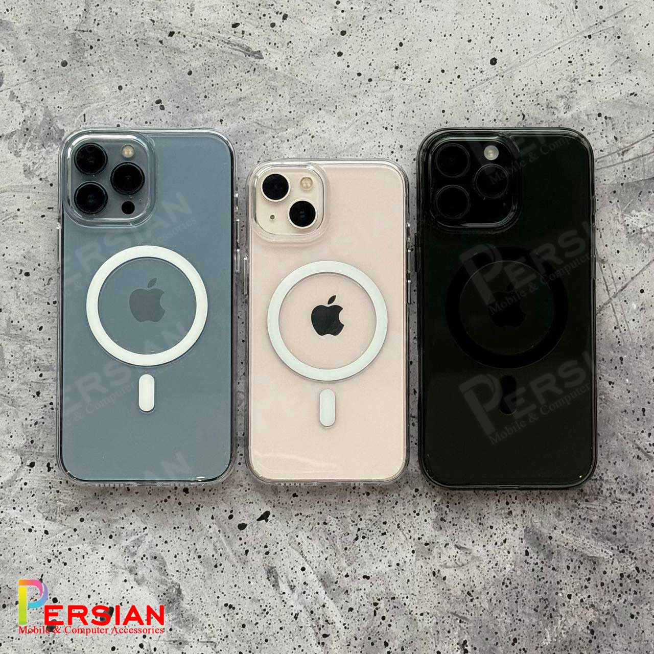 قاب گوشی آیفون 16 تمام شفاف PC با مگ سیف مدل آیرون مجیک Magic Mask Iron Magic iPhone 16