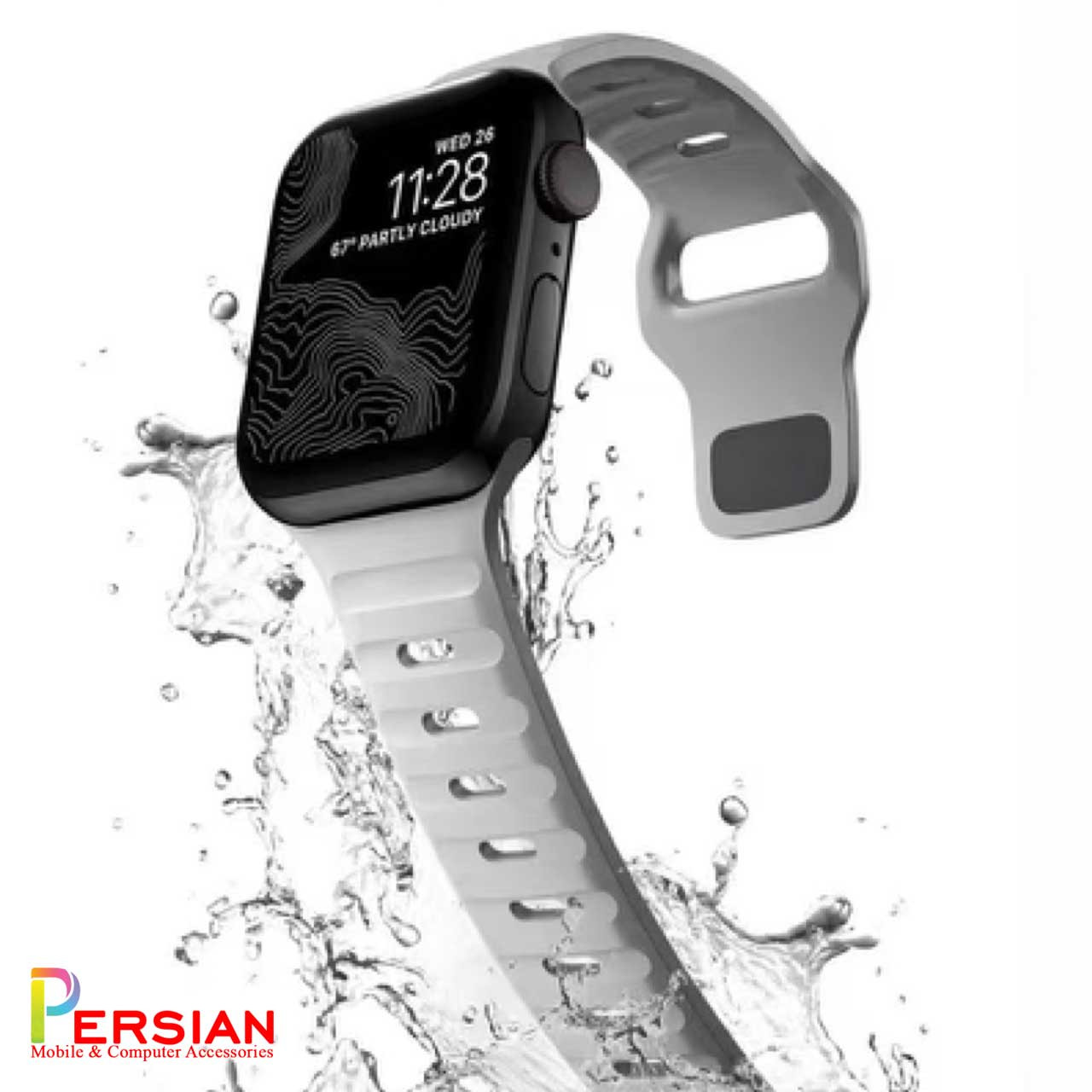 بند اسپرت اپل واچ برند اسپیگن Original Apple Watch Spigen Sport Strap Size 42/44/45mm