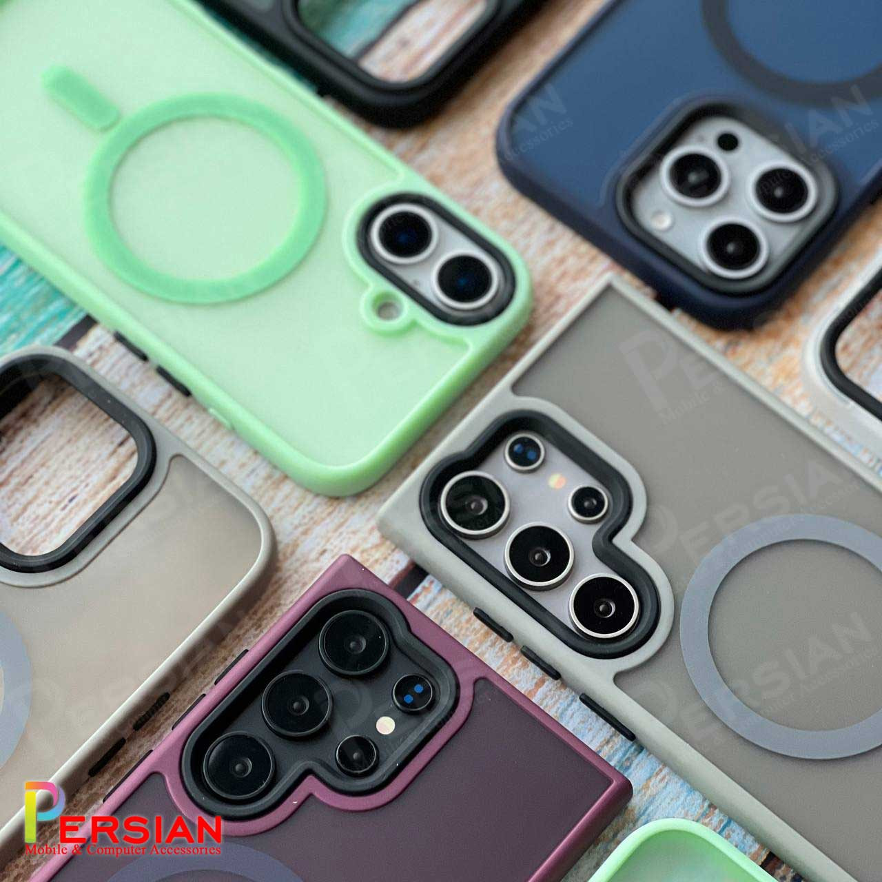 قاب گوشی آیفون 11 پشت مات لنز برجسته مگ سیف مجیک ماسک Magic Mask MagSafe Matte Case iPhone 11