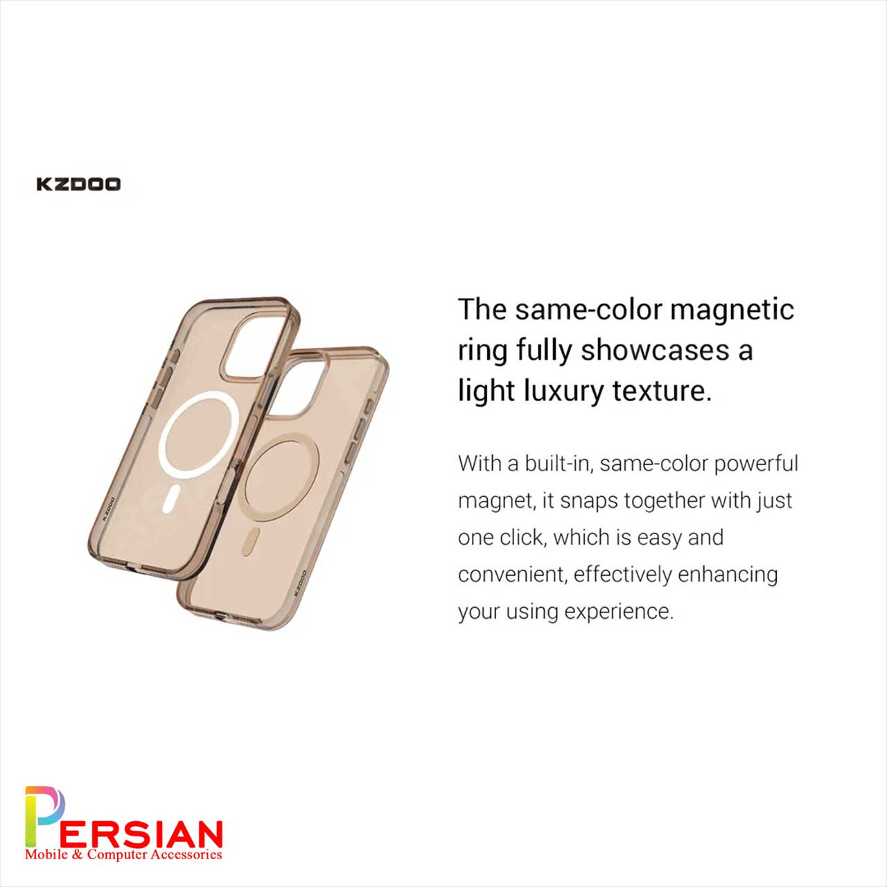 قاب شفاف مگ سیف کی دوو Apple iPhone 16 مدل KDOO (KZDOO) Magsafe Iceguard