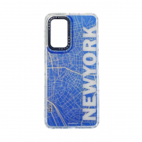 قاب گوشی هولوگرامی سامسونگ Samsung A23 محافظ لنز فلزی - طرح نیویورک