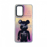 قاب گوشی هولوگرامی سامسونگ Samsung A32 4Gمحافظ لنز فلزی - طرح خرس