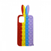 قاب گوشی آیفون 12 پرو پاپیتی خرگوشی جنس سیلیکونی اصلی IPhone 12 Pro - قرمز