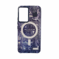 قاب گوشی شیائومی Xiaomi 13 Lite هولوگرامی برند CaseTify محافظ لنز و دکمه فلزی - طرح مدار