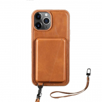 قاب چرمی آیفون 13 پرومکس جرلاکس با بند و جای کارت استندشو Gerlax Leather Case IPhone 13 Pro Max