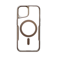 قاب آبفون 13 برند New Zone پشت شفاف دور اکرلیک با مگ سیف New Zone Acrylic Transparent Electroplated IPhone 13