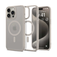 قاب آیفون 13 برند اسپیگن شفاف دور رنگی با مگ سیف و محافظ اسپیکر Spigen Ultra Hybrid (MagFit) iPhone 13