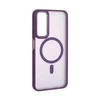 قاب گوشی سامسونگ A05sمات مگ سیف دار با لنز برجسته طرح کربن STYLISH PREMIUM Samsung A05s