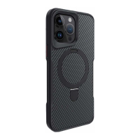 قاب گوشی آیفون 13 طرح فیبر کربن مگ سیف استند شو برند مجیک ماسک Fiber Carbon Magic Mask Case iPhone 13