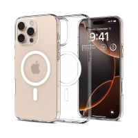 قاب گوشی آیفون ۱6 پرومکس تمام شفاف با مگ سیف برند اسپیگن Spigen Ultra Hybrid (MagFit)Case iPhone 16 Pro Max