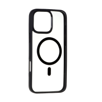 قاب آیفون 16 پرومکس برند اسپیگن شفاف دور رنگی با مگ سیف و محافظ اسپیکر Spigen Ultra Hybrid (MagFit) iPhone 16 Pro Max