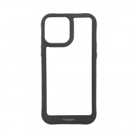 قاب آیفون 13 اسپیگن مدل دور مشکی شفاف لنز برجسته Spigen Black TPU Clear Case IPhone 13